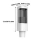 thumbnail image 4 of Dispensador de vasos de papel de pared, tipo pull para vasos desechables pequeños de 3 oz y 5 oz, con capacidad para 35 a 40 vasos y tapas sanitarias para evitar la contaminación y la, 4 of 8