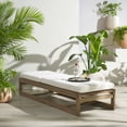 thumbnail image 3 of Safavieh Saint Wood Outdoor Lounge Chair, Natural/Beige, 3 of 15