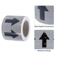thumbnail image 3 of Unique Bargains Directional Flow Arrow Tape 4'x65', Adhesive Pipe Identification Marking Stickers, Black on Gray, 3 of 5