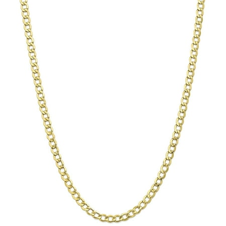 Gold Plated Jewelry Findings - ICE CARATS 10kt Yellow Gold 5.25mm Curb Cuban Link Chain Necklace 22 Inch Pendant Charm Fine Jewelry Ideal Gifts For Women Gift Set From Heart