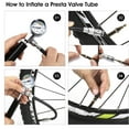 thumbnail image 5 of QccHieUs Bike Repair Kit Puncture Patches Hex Key Saddle Bag Pouch 210PSI Dual Valve Pump, 5 of 9