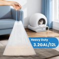 thumbnail image 4 of 120count  Litter Box Liner Automatic Litter Box for  Polyethylene Compatible with MeoWant MW-SC01/MW-SC02 1.5 Mil Heavy Disposable Scent Free 22lb Load, 17.7 x 19.68 in, 4 of 6
