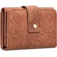 thumbnail image 1 of 1pcs Wallets for Women Trifold Ladies Wallet Credit Card Holder Coin Pocket with ID Window.,Brown, 1 of 8