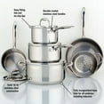 thumbnail image 3 of Meyer Accolade Stainless Steel Cookware Set, 10-Piece, Made in Canada, 3 of 9
