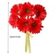 thumbnail image 2 of Paquete de crisantemo artificial Flor de simulación PU Decoración floral Paquete de flores falsas Decoración para el hogar, Rojo oscuro Sweethay HA7497-10B, 2 of 6