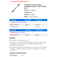 thumbnail image 2 of Front Right CV Axle Assembly - Compatible with 2000 - 2001 Plymouth Neon, 2 of 2