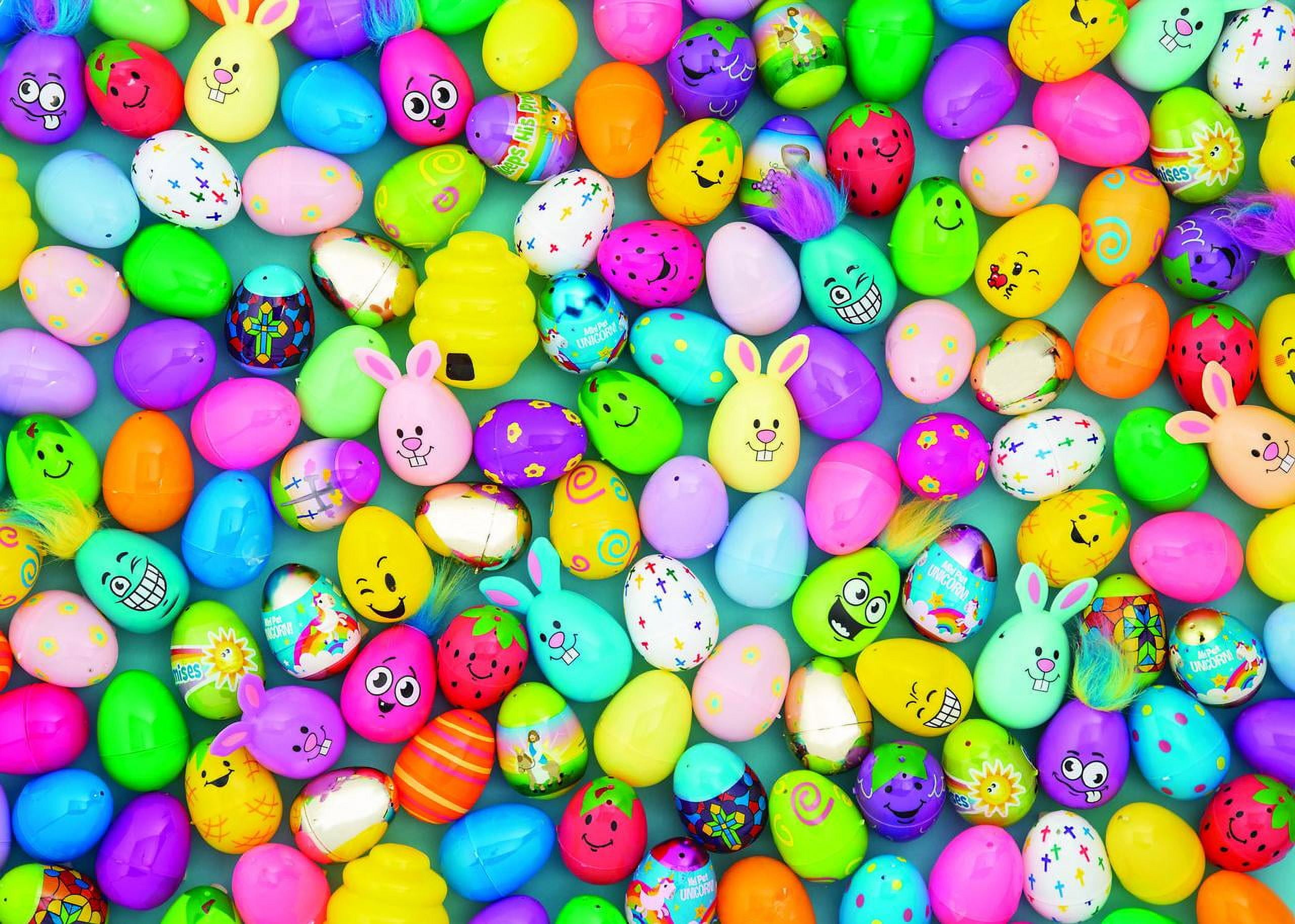 Fun Express Pastel Bunny Shaped Easter Eggs, Egg Hunt, Basket Stuffers, Party Supplies, 12 Pieces, 3.5"