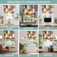 thumbnail image 6 of Orange Modern Geometric Tie Up Curtain Valance for Window,Adjustable Rod Pocket Window Curtains Shades,Abstract Watercolor Semicircle Light Filtering Valance Drapes for Living Room Bedroom 34"x45", 6 of 9