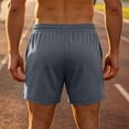 thumbnail image 6 of Yaoyar Men's Solid Drawstring Waist Quick Dry Running Shorts with Side Split Hem Pockets, Breathable Lightweight Fitness Jogger Sweatpants, 6 of 9