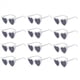 thumbnail image 2 of 48X Boda Gafas de Sol en Forma de Corazón Despedida de Soltera Gafas Dama de Regalos para Padrinos de Boda, 2 of 2
