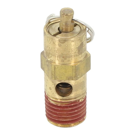 1pc 1/4\" Male NPT Safety Valve 150/165PSI Air Compressor Safety Relief Valve Air Pressure Release Regulator Valve