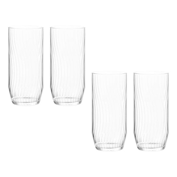 Vasos Vidrio Brisa Hb 455 Ml 4 Pzs Cocina Beber Hogar Crisa blanco 1