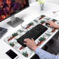 thumbnail image 2 of Long Mouse Pads for Desk,Red Christmas Truck and Tree Pattern Desk Mats on Top Of Desks, Desk Mouse Pad Extra Large with 3mm Non-Slip Base and Stitched Edge for Gaming,Office,Work,Home 31.5x15.7in, 2 of 5