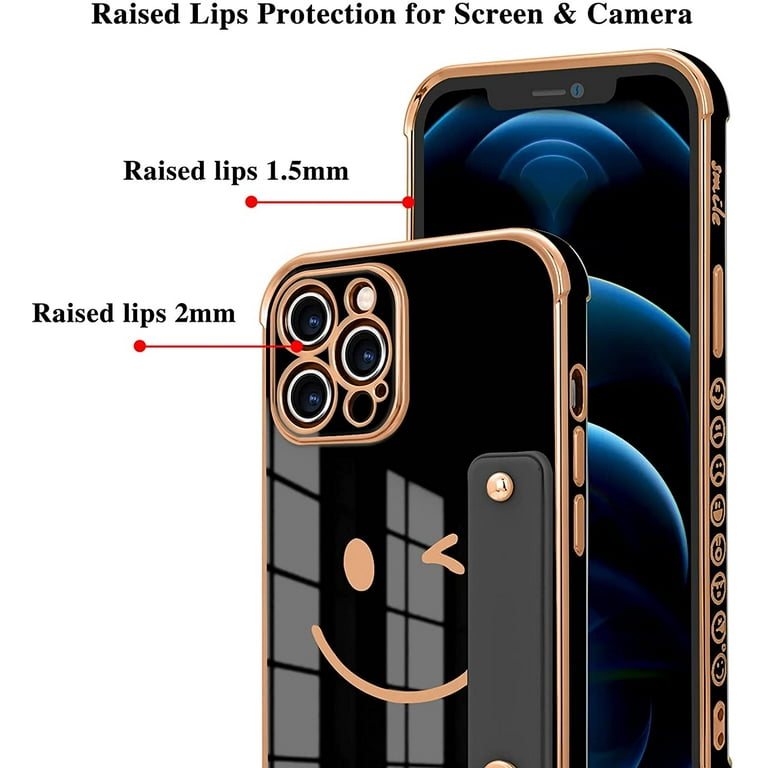  Skyseaco for iPhone 12 Pro Max Case, Cute Plated Love Heart  Cases for Women Girls with Anti-Fall Lens Camera Protection Soft TPU  Shockproof Case for iPhone 12 Pro Max (6.7 inch) 