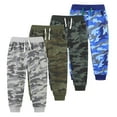 thumbnail image 3 of Camo Pants Cargo Pants Ankle Army Fatigue Joggers Streetwear Jogger Pants Boys Active Joggers Casual Trending Pants #Grey 5-6 Years, 3 of 3