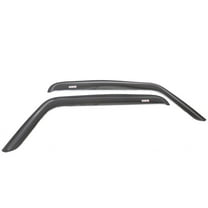 Rugged Ridge by RealTruck Window Rain Deflectors for Wrangler JK | Smoked Acrylic | 11351.11 | Compatible with 2007-2018 Jeep Wrangler JK