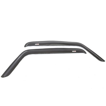 Rugged Ridge by RealTruck Window Rain Deflectors for Wrangler JK | Smoked Acrylic | 11351.11 | Compatible with 2007-2018 Jeep Wrangler JK