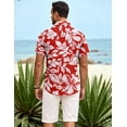 thumbnail image 5 of COOFANDY Hawaiian Shirt for Men Short Sleeve Button Down Shirts Summer Vacation Shirt Tropical Shirts, 5 of 6