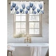 thumbnail image 6 of Blue Tulips Valances for Windows Flowers Minimalist Modern Art Kitchen Valance Curtain Rod Pocket Small Curtains for Cafe Bathroom Laundry Basement 42" x 18", 6 of 8
