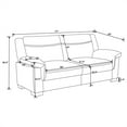 thumbnail image 6 of Arabella Upholstered Padded Arm Sofa Grey, 6 of 6