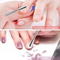 thumbnail image 3 of Juego de 4 piezas de acero inoxidable de doble cara Krisp Beauty Cuticle Pusher, 3 of 6