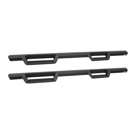F350 Crew Cab Nerf Bar Westin/HDX 07-18 Chevy/GMC Silv/Sierra 15/25/3500 Crew Cab Drop Nerf Step Bars - Textured Black ()
