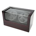 thumbnail image 3 of Watch Winder Case Watch Display Winder Automatic Display Box Automatic Display Case Mechanical Watch Winder For 4 Automatic Watches Holder Storage Display Case Red Black,US Plug, 3 of 8
