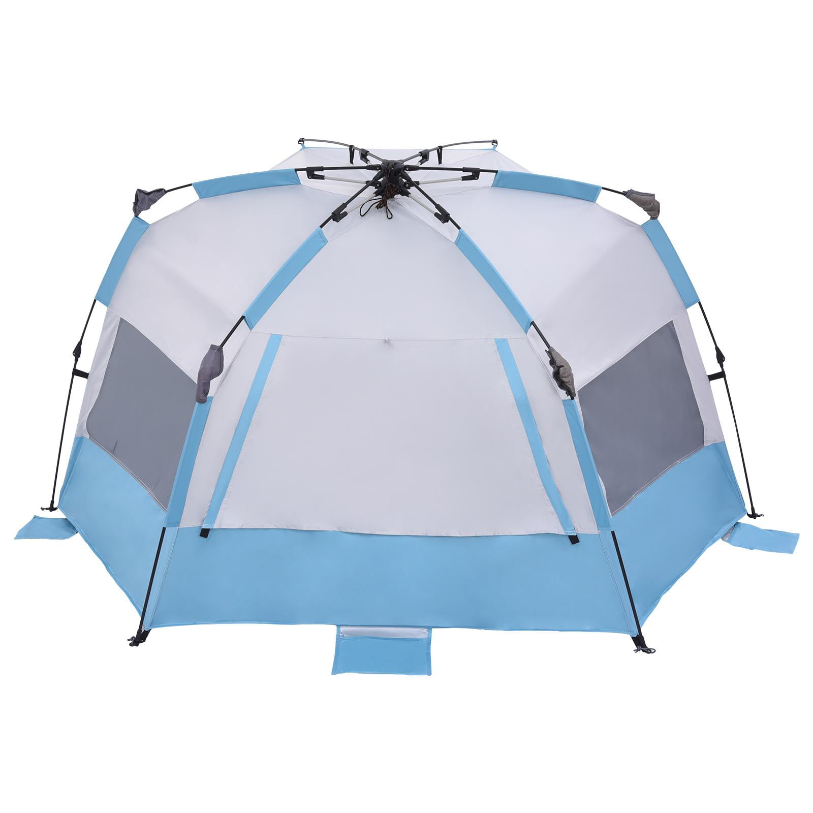 3-4 Person Waterproof Pop Up Family Camping Picnic Tent Beach Sun Shelter UK 