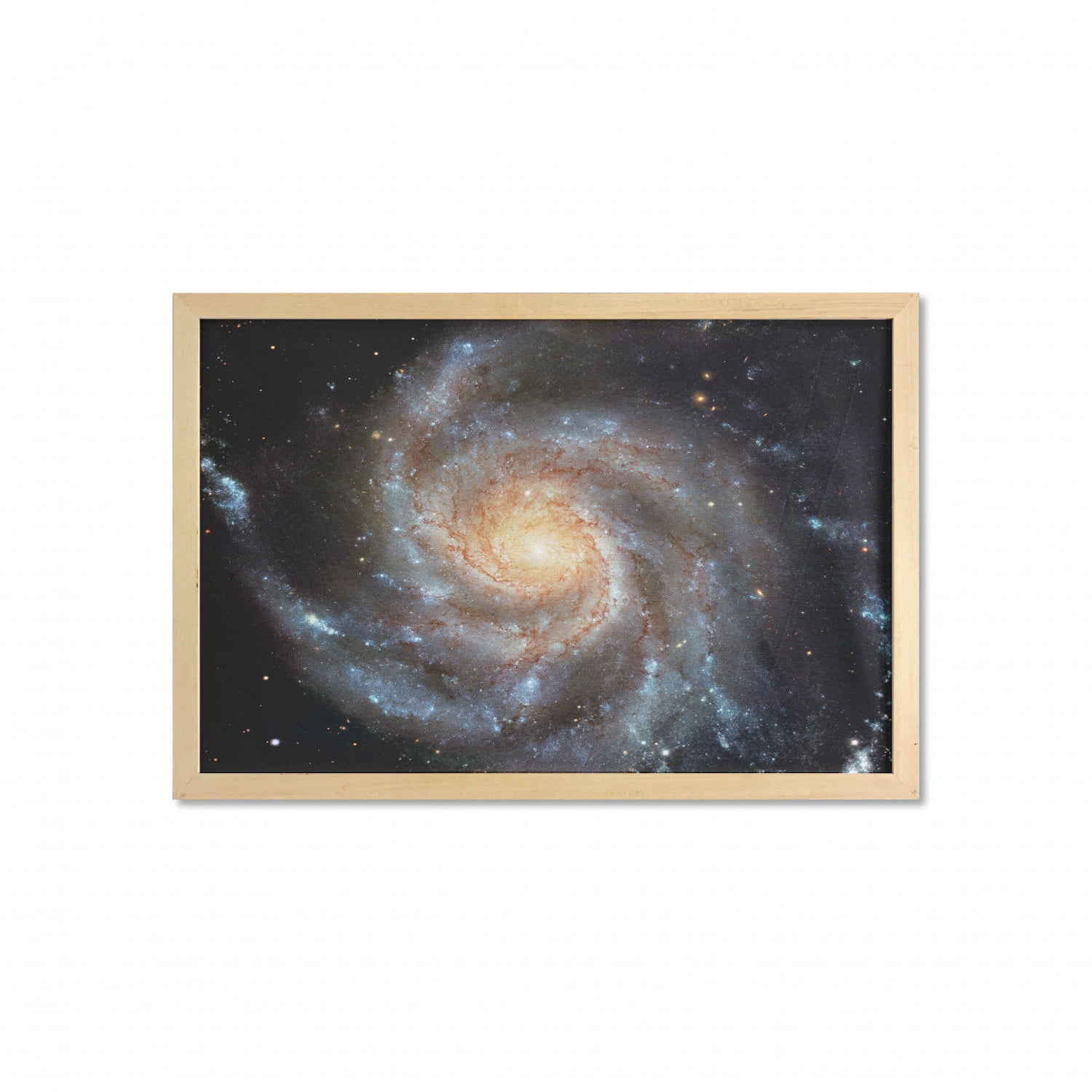 Galaxy Wall Art with Frame, Stars in Galaxy Spiral Planet Outer Space ...