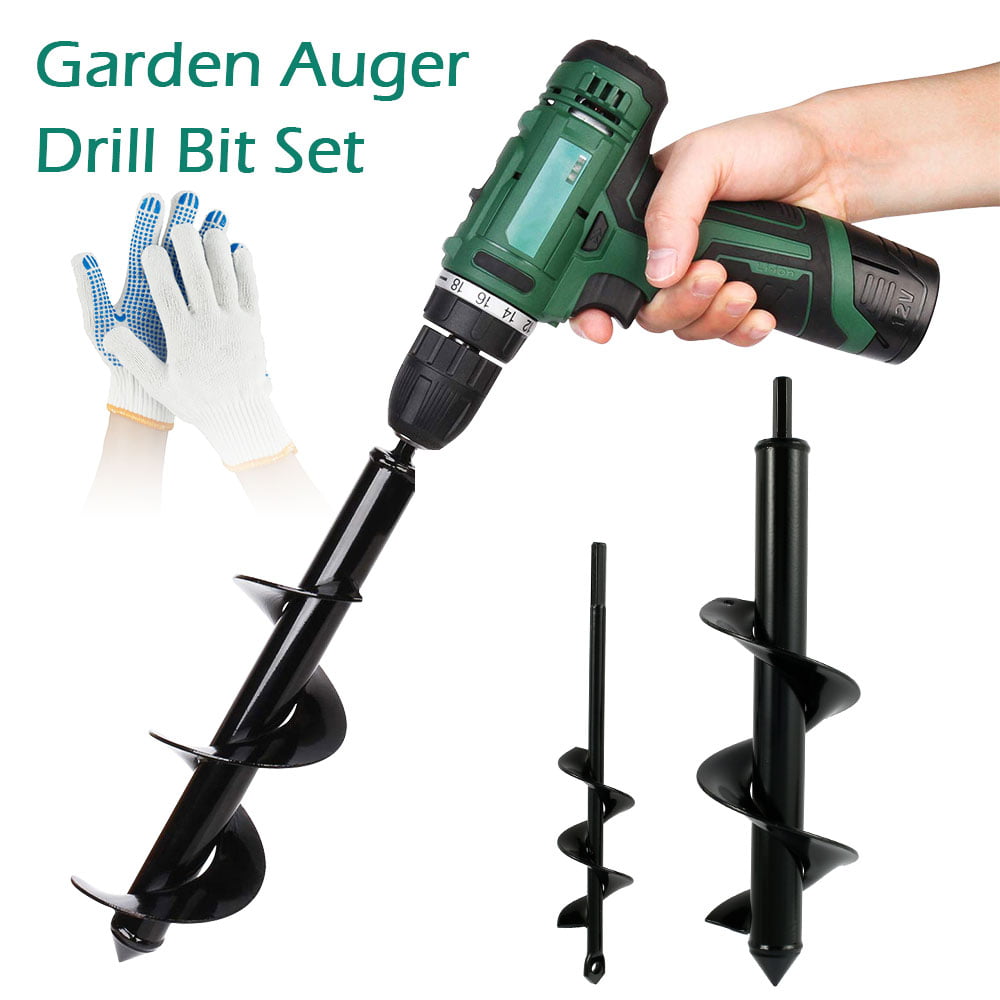 Planter Garden Auger Spiral Drill Bit Flower Planting Hole Digger Drill Bit Tool 