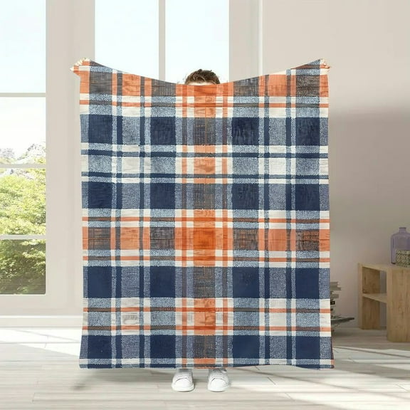 Plaid fabric Soft Plush Blankets Lightweight Soft Blanket for Couch, Sofa, Bed, Winter Blanket