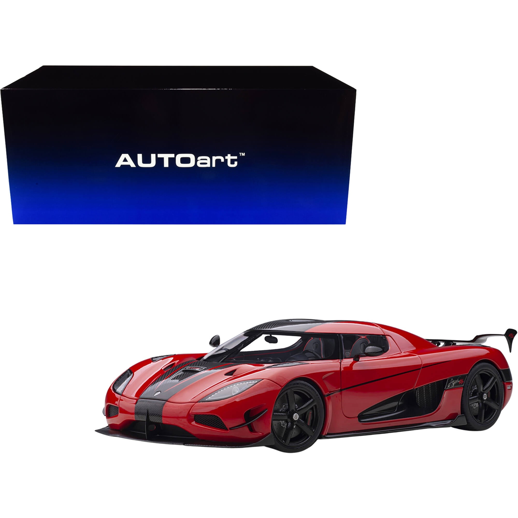 Koenigsegg Agera RS Chili Red with Black Accents 1/18 Model Car by Autoart