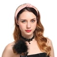 thumbnail image 3 of diademas anudadas para mujer, diademas anchas de moda, diademas con nudo, diademas vintage, bandas elásticas para el cabello, accesorios para el cabello para mujeres, adolescentes y niñas, 3 of 8