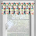 thumbnail image 2 of Ambesonne Colorful Valance Pack of 2, Abstract Shapes Design, 54"X18", White and Multicolor, 2 of 5