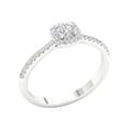 thumbnail image 2 of Imperial 3/8 Ct TDW Round Diamond Halo Engagement Ring in 10K White Gold (H-I, I2), 2 of 4