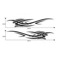 thumbnail image 5 of 2pcs 94.4IN Flame Graphics Car Body Side Stickers Flame Racing Sports Stripe Decal, 5 of 9