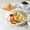 Beige, variant on Bxaolu Serving Tray for Entertaining, Serving Platters for Snacks, Fruit, Cookies, Dessert, Reusable Plastic Trays for Serving Food and Pantry Organization, 7.8in, Green