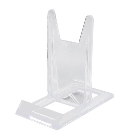 10 PCS Clear Adjustable Presentation Rack Plate Holders Plastic Display ...