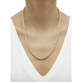 thumbnail image 4 of Brilliance Fine Jewelry 10K Yellow Gold 4.85MM-4.90MM Hollow Rope Necklace, 22", 4 of 5