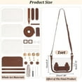 thumbnail image 2 of DIY Leather Crossbody Purse Making Kit Women Handmade Shoulder Bag Making Set Fashion Messenger Bag Handbag Sewing Accessories Kit Personalized Handicraft Kit Birthday Christmas Gift White, 2 of 5