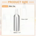 thumbnail image 2 of Uxcell 3pcs Aluminum Fine Mist Spray Bottles 150ml/5oz Metal Small Liquid Alcohol Refillable Travel Container with White Plastic Nozzle Cap for Perfume Skincare Cosmetic Storage Bottle, 2 of 7