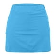 thumbnail image 4 of Flowy Shorts Women's Mini Tennis Skirt with Shorts Underneath, 2025 Athletic Workout Cute Golf Skorts Trendy Summer Gym Shorts Skirts Sky Blue XXL, 4 of 5