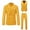 Yellow, variant on Dovford Men's 3 Pieces Suit Retro Slim Fit Suit Tweed Herringbone Business Suit Wedding Party Tuxedos with Blazer Vest Pants