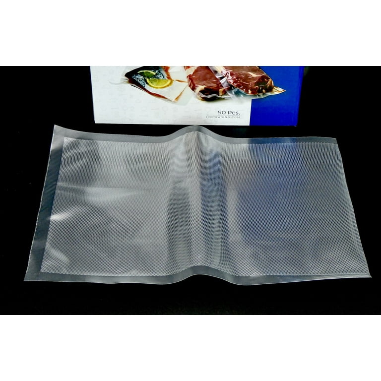  ICO Clear Vacuum Bags for FoodSaver, Quart size bags, 50 count  (Vacuum Freezer Storage Bags) Certified BPA and Phthalate free : Home &  Kitchen