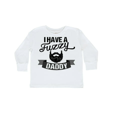 

Inktastic I Have a Fuzzy Daddy Beard Gift Toddler Boy or Toddler Girl Long Sleeve T-Shirt