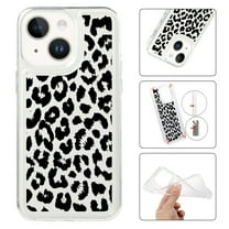 Mantto Case For iPhone 14 Phone Case,Luxury Leopard Pattern Design Cases Soft Silicone Slim TPU Shockproof Protective Bumper Cover for Women Men For iPhone 14, Leopard