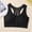 Black, variant on Naittoop Front Zipper Sports Bras for Women Wirefree Post Surgery Bra Front Closure Racerback Compression Mastectomy Bras