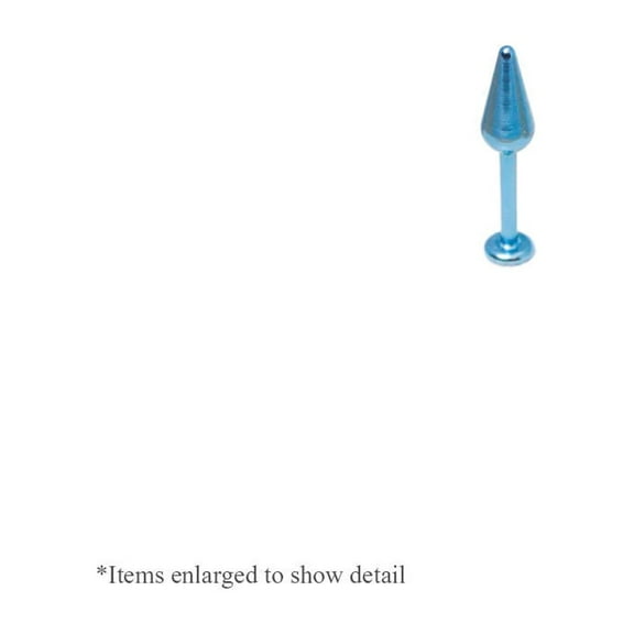 Solid Anodized Titanium 18G Labret Monroe Lip Jewelry with Spike End