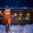 thumbnail image 6 of AZXY Solar Christmas Pathway Lights LED Lights Christmas Decorations Tree Lights Colorful 2Pcs Garden Lights Yard Stakes Walkway Lighting for Patio Lawn Landscape Decorations On Sale, 6 of 8
