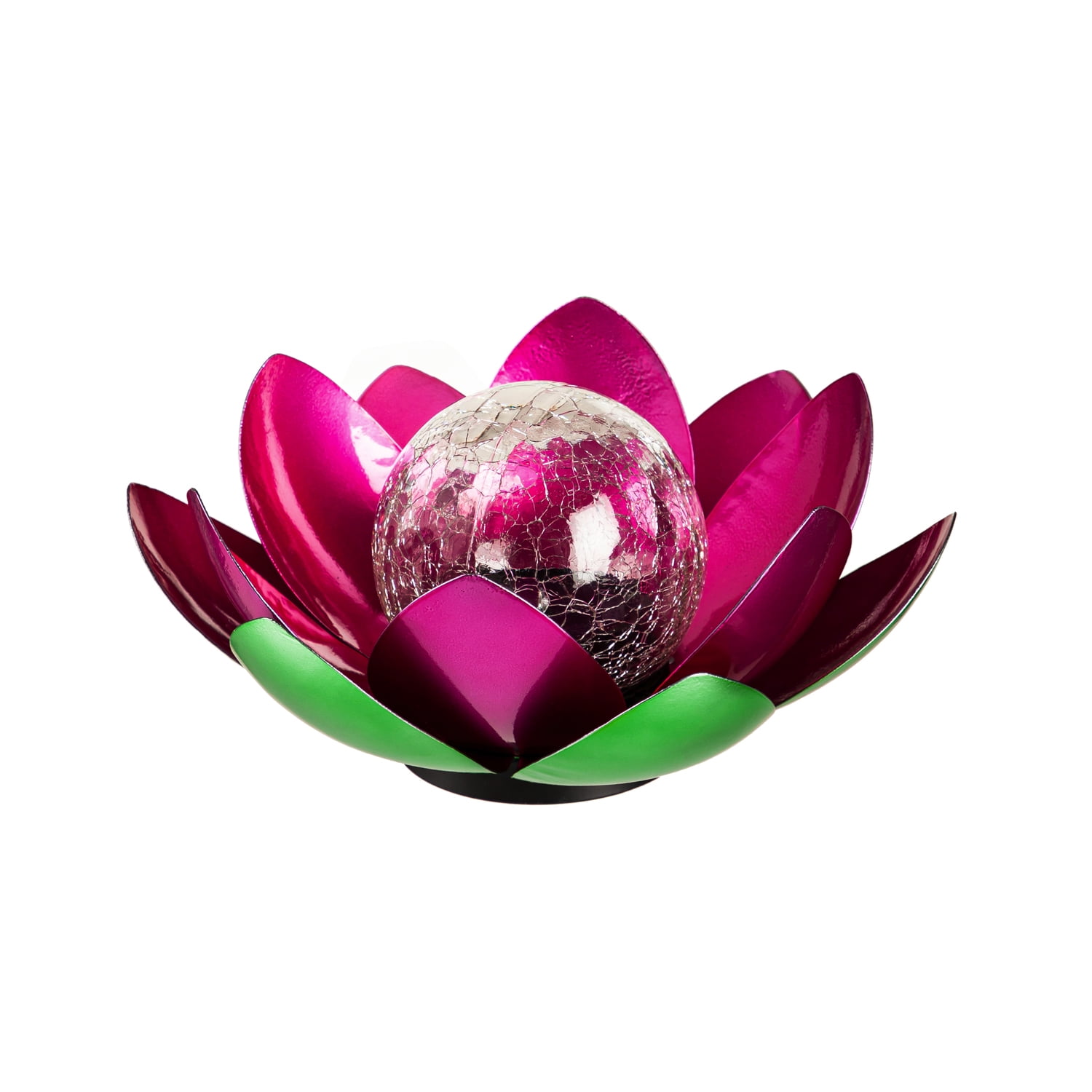 Solar Lighted Lotus Flower Garden Décor, Pink